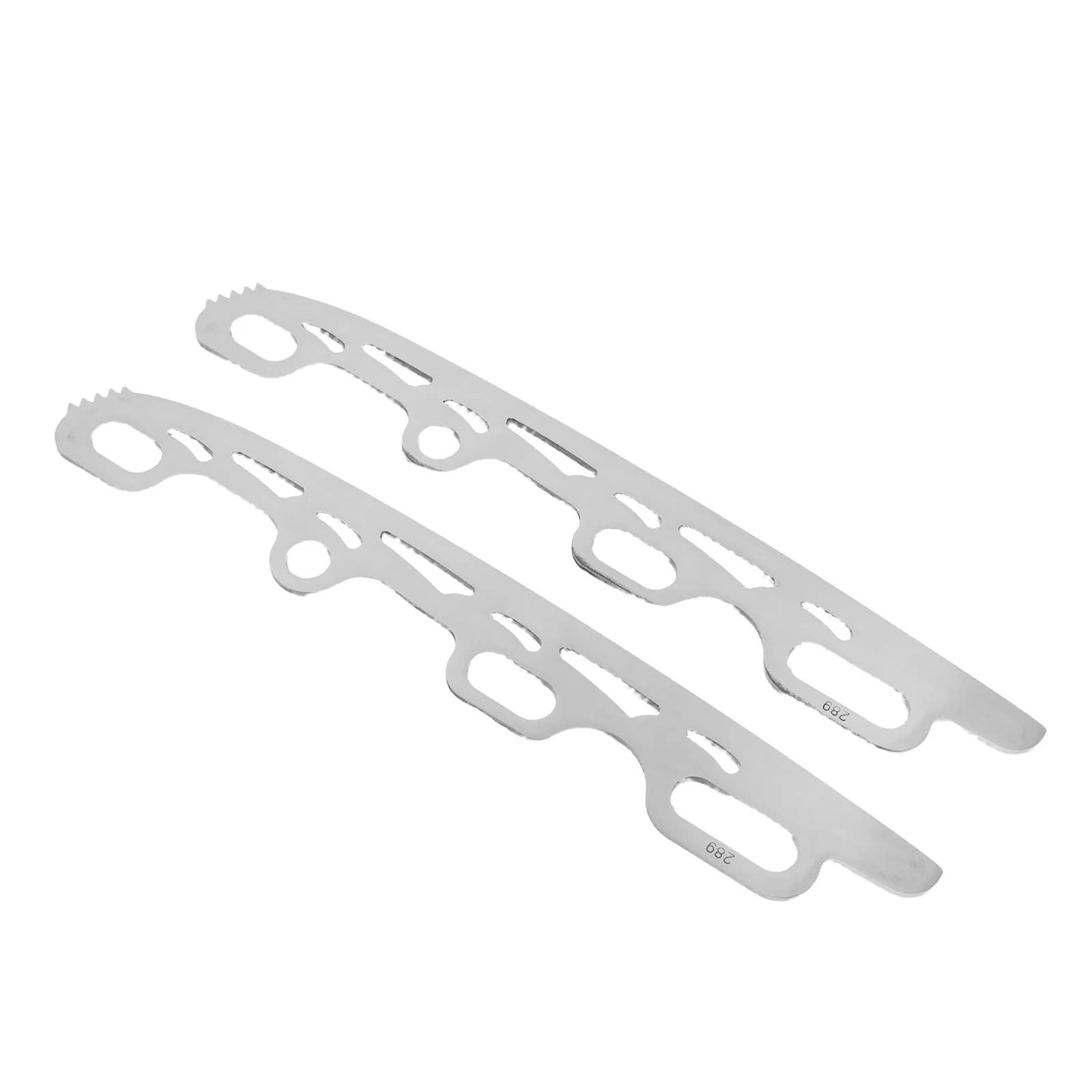 1 Paio di Lame in Acciaio Inossidabile per Pattini Artistici, Leggere, Affilate, Intercambiabili, Ricambio per Accessori Pattini da Hockey su Ghiaccio