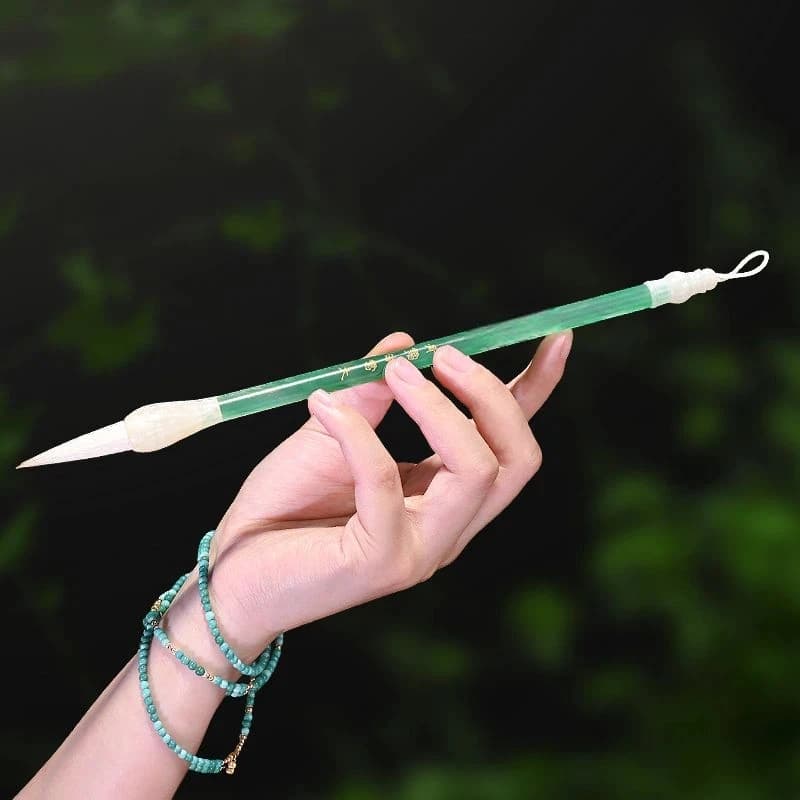 Professional Chinese Calligraphy Brush Set Mixed Hair Medium Regular Script High Resilience for Kids Beginners Students Practice