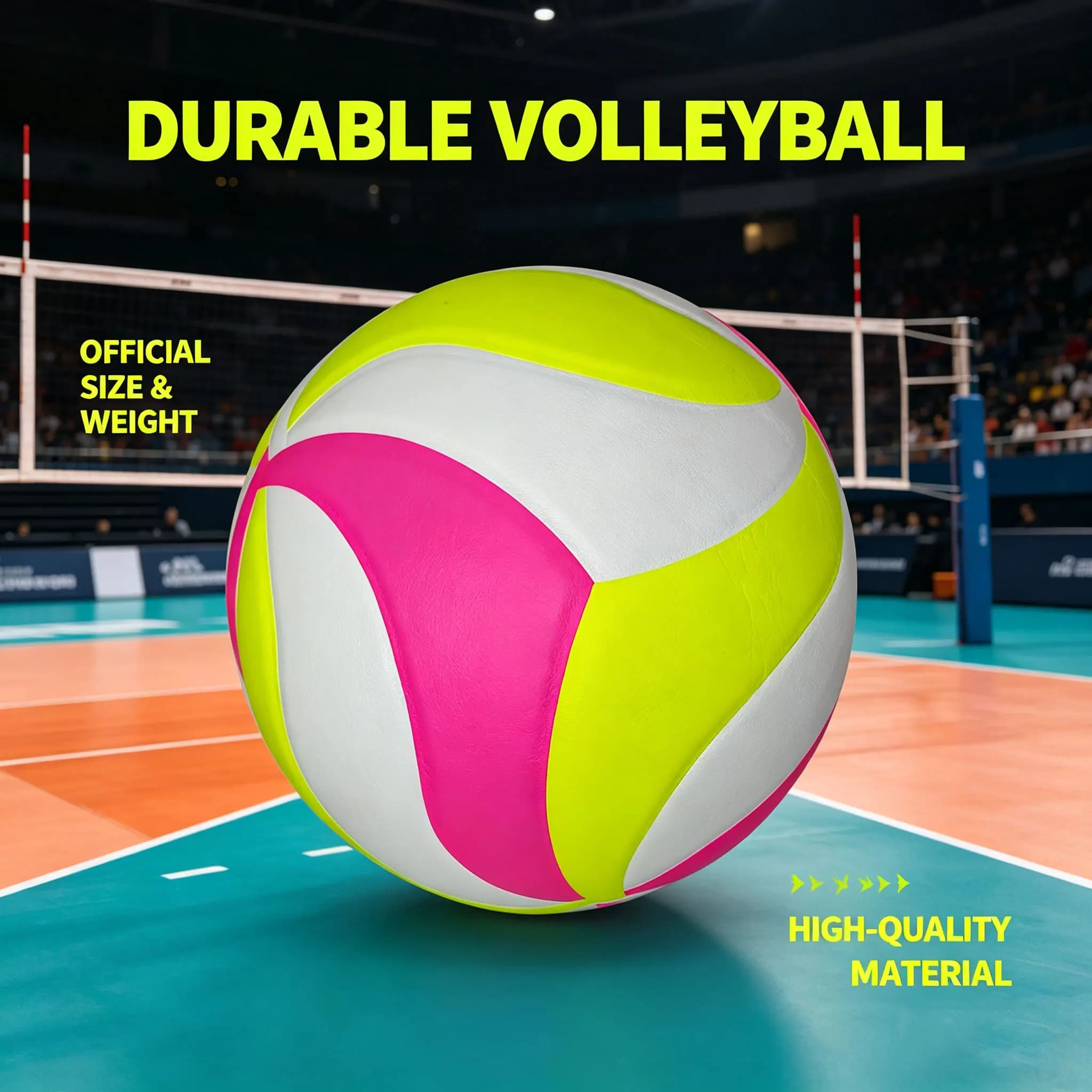Pallone da Pallavolo Misura 5 in Materiale PU per Studenti, Adulti e Adolescenti, per Competizioni e Allenamenti Indoor e Outdoor