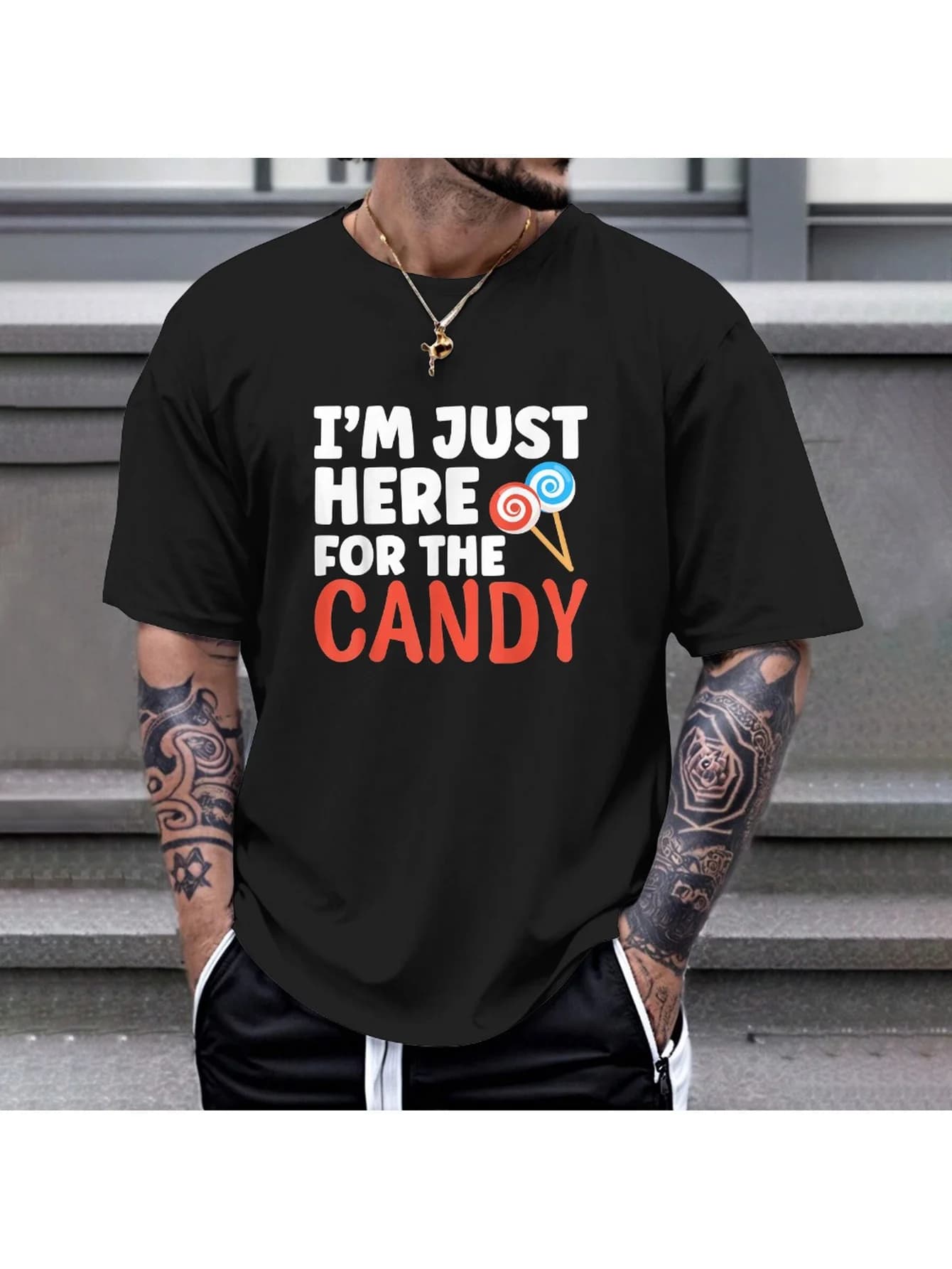 Candy Security T-shirt - Cotton 180 g/m2, S-XXXL, Halloween party dress