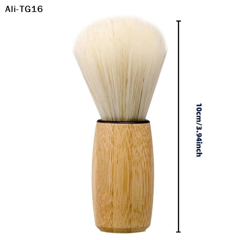 【A31】1 Pezzo Pennello da Barba con Manico in Legno, Setole in Crine, per Salone da Barbiere, Schiuma di Sapone, Rasatura, Strumento per la Pulizia del Viso Maschile