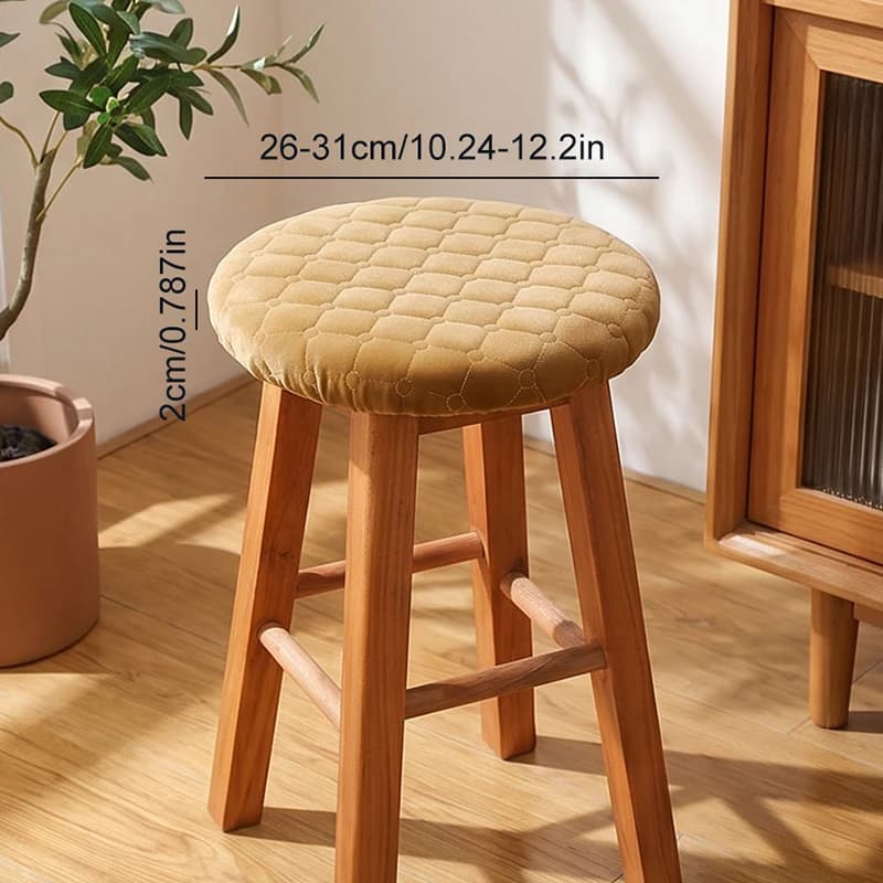 Thickened Seat Cover Pad, Round Sofa Cushion, Round stool cushion,Four seasons general purpose plus cotton,Roundchair covers