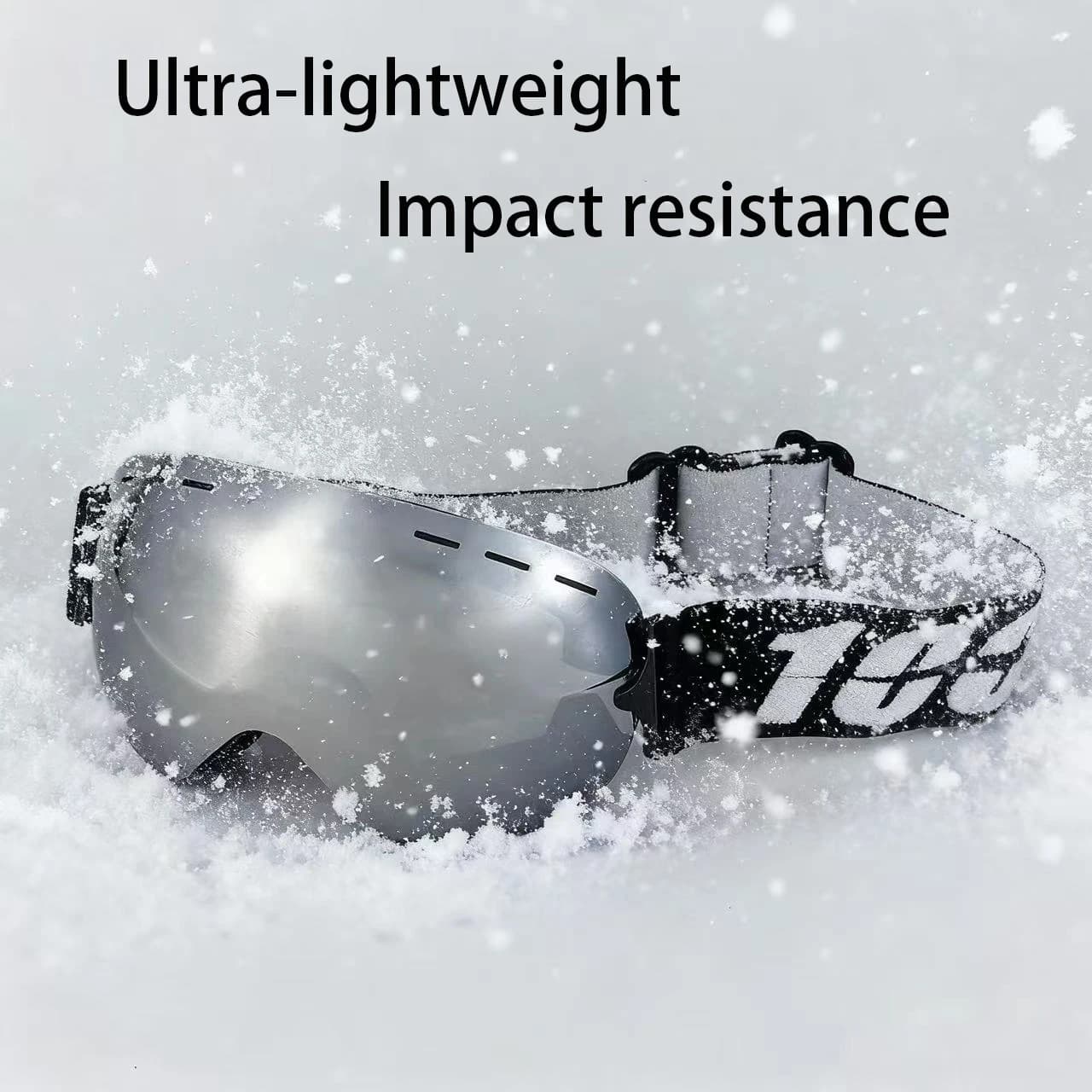 LIGHTWEIGHT Professional 100 Occhiali da sci Uomo UV400 Adulto anti-fog Snowboard Occhiali da sci Donna Occhiali da neve invernali ultraleggeri