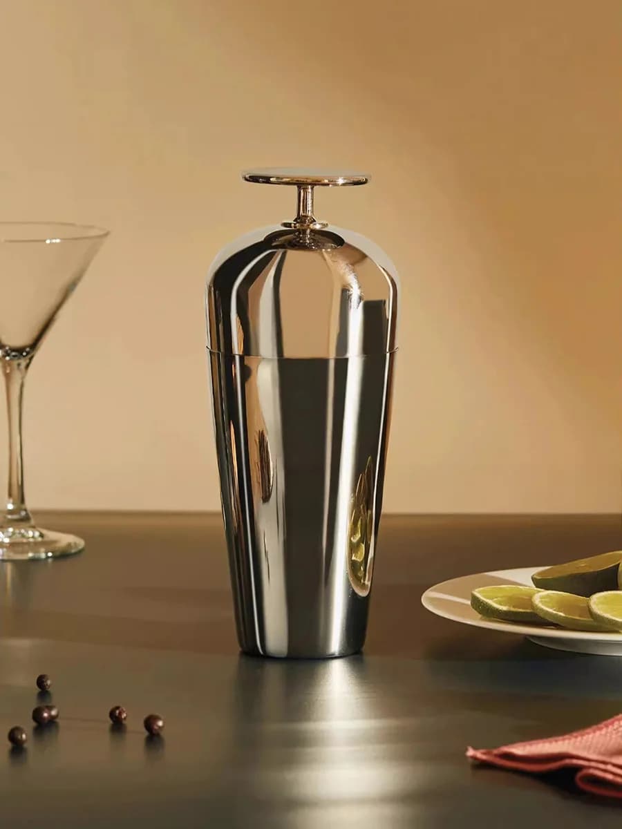 Shaker per cocktail in acciaio inossidabile da 17 once/500 ml con tazza, utensili da cocktail, accessori da bar per baristi, feste
