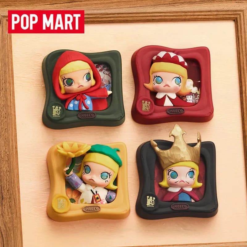 Pop Mart Molly Scenery Along The Way Series Blind Box Fridge Magnet Home Decoration Surprise Gift For Adult Collectors