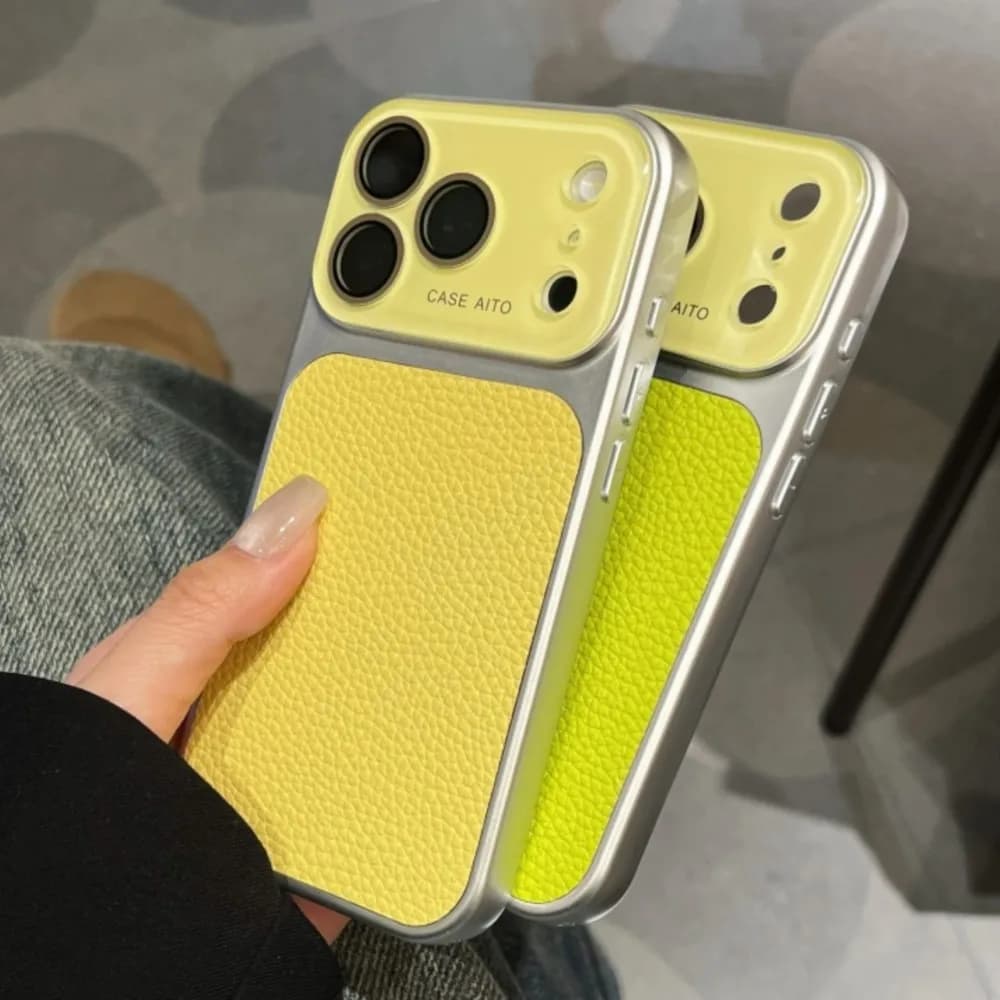 Custodia di lusso in pelle di cristallo con finestra grande per iPhone 17 16 15 14 13 Pro Max 17Pro Custodia antiurto per armatura paraurti