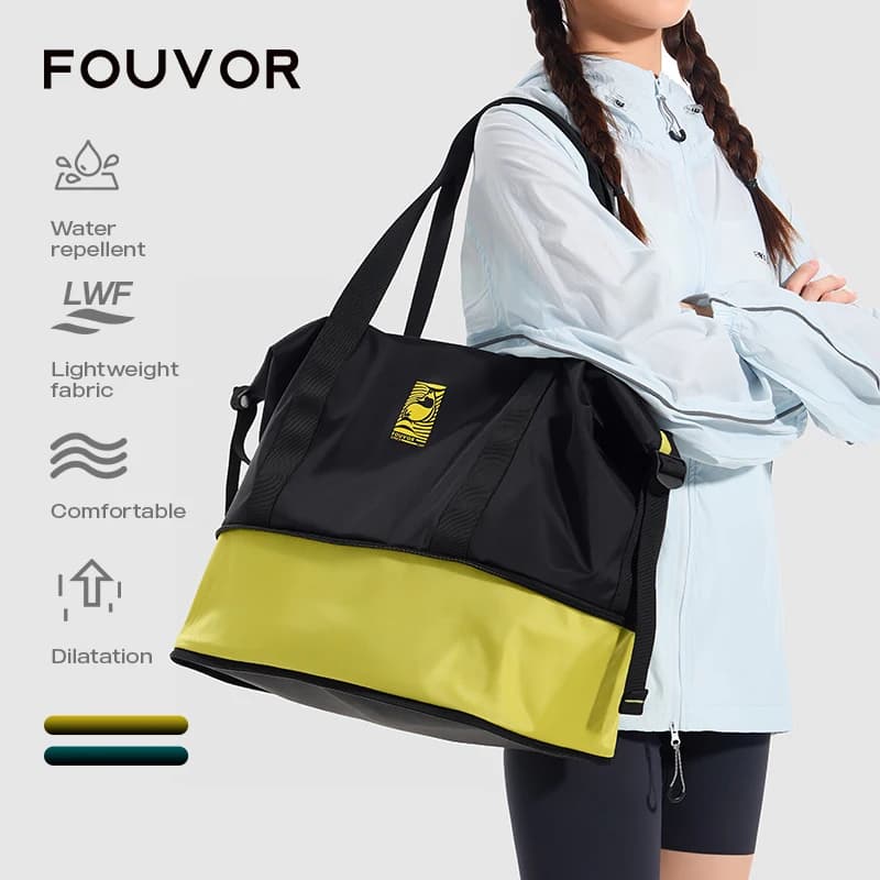 Fouvor Women's Shoulder Bags Large Capacity Travel Sports Handbag 2025 Trend Nylon Waterproof Light Luxury Designer Bags 3003-02