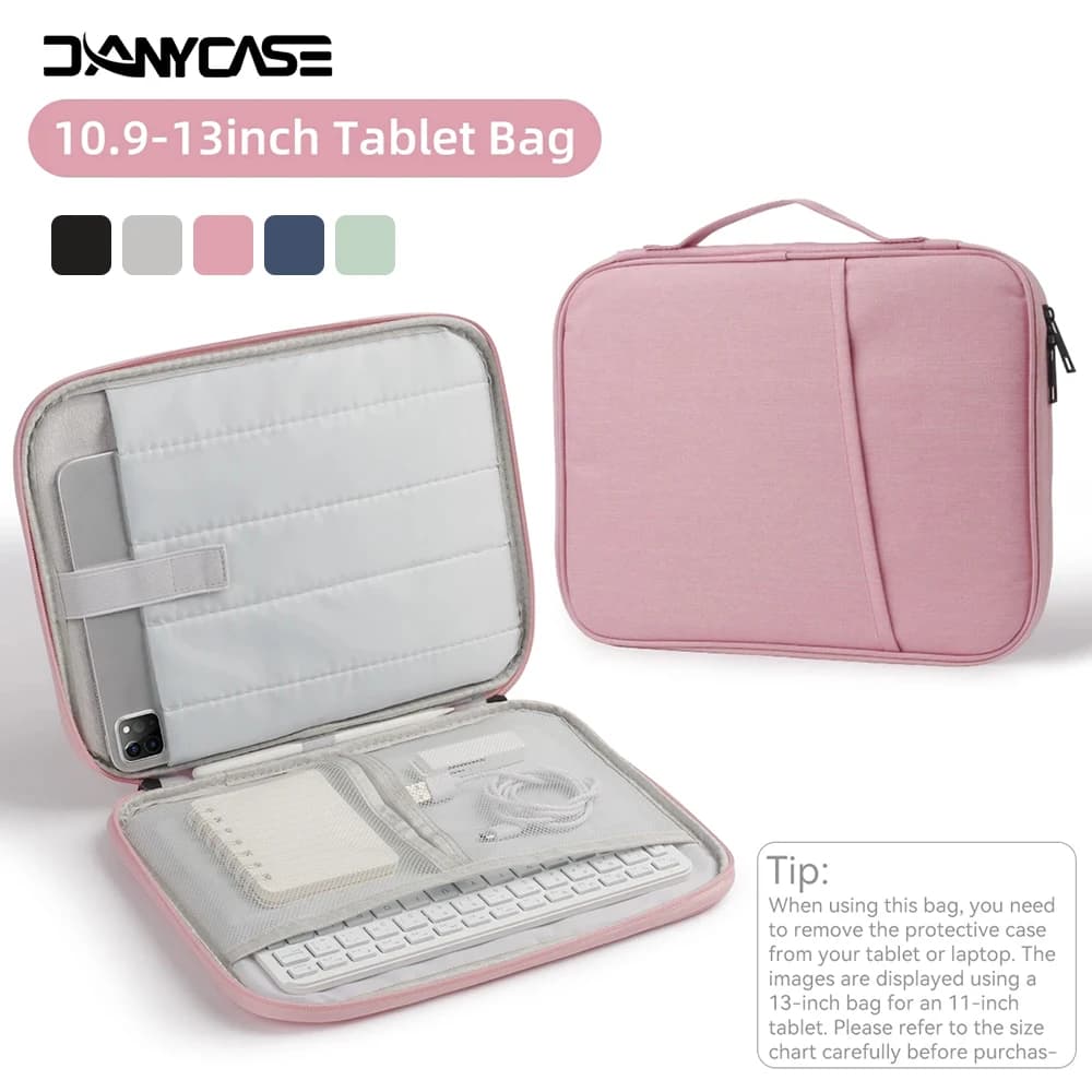 11-13 Inch Tablet Protective Laptop Bag Padded Transport Case for iPad MacBook Xiaomi ASUS HUAWEI Lenovo