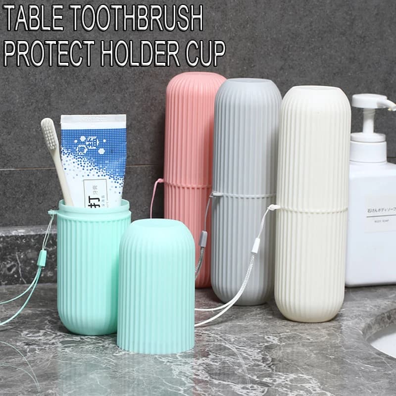 Porta Spazzolino da Denti da Tavolo, Custodia Protettiva, Contenitore da Viaggio per Campeggio, Organizer, Contenitore per Articoli da Toeletta da Viaggio, Nuovo Design Creativo 1/4 Pezzi