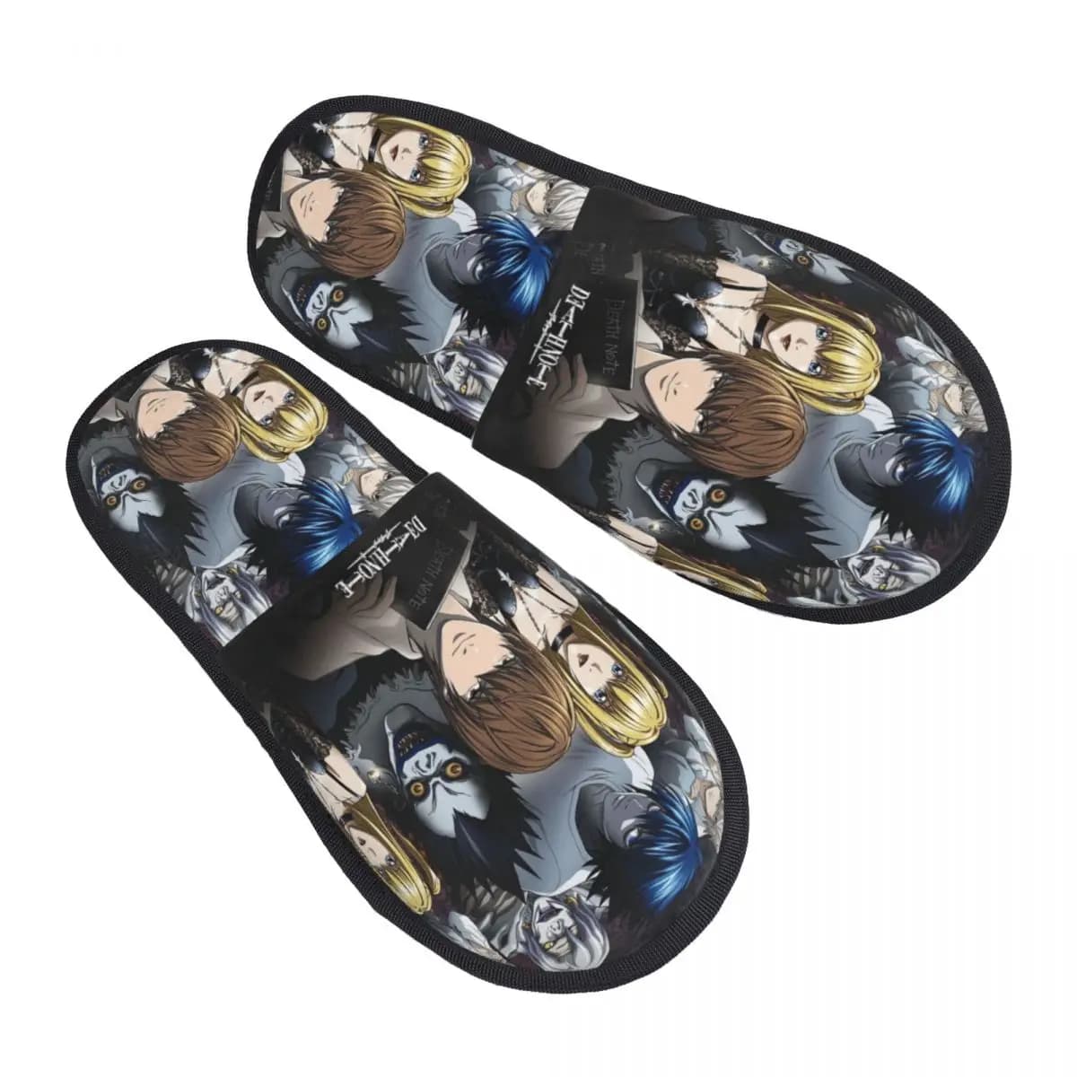 Death Note Anime Pantofole in cotone per la casa invernale per interni Shinigami Anime giapponesi Pantofole in morbida pelliccia per la casa Scivoli antiscivolo