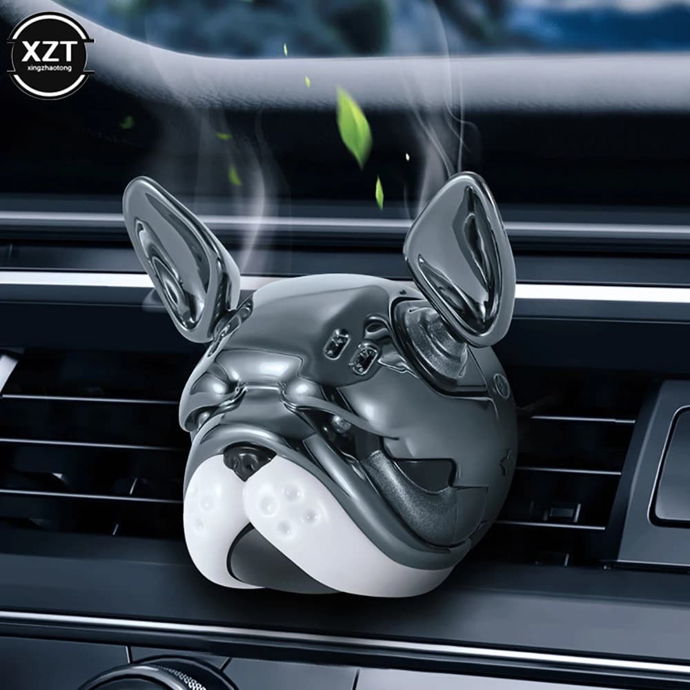 Car accessories Interior Deodorant for auto Aroma Perfume Fragrance Diffuser Perfume Car Bulldog Head Interior Deco