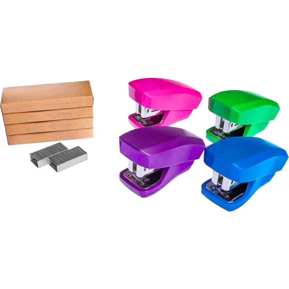 Set mini cucitrice da quattro pezzi - cucitrice da incasso, inclusa cucitrice standard 2000 - utilizzata in uffici, scuole