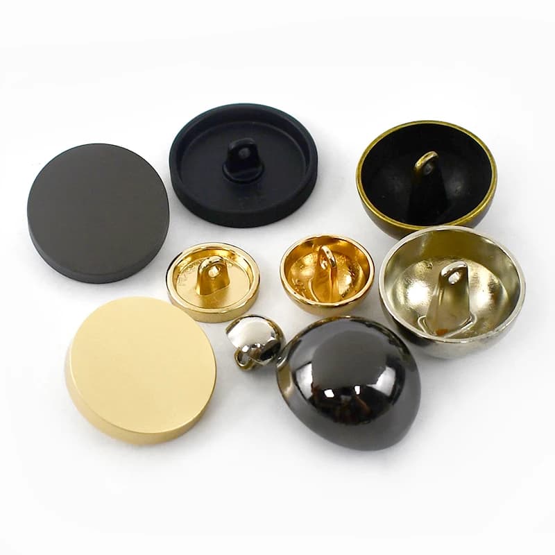10 pezzi Meetee 10-28mm bottoni con gambo in metallo bottoni decorativi a testa piatta fermagli rotondi per cappotto giacca abito cucito fai da te accessori fibbia