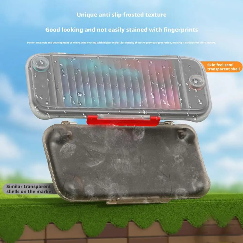1 Pezzo Scatola di Conservazione per SWITCH 2, Custodia Protettiva Rigida Trasparente Satinata per Console di Gioco Nintendo, Accessorio Y7P5