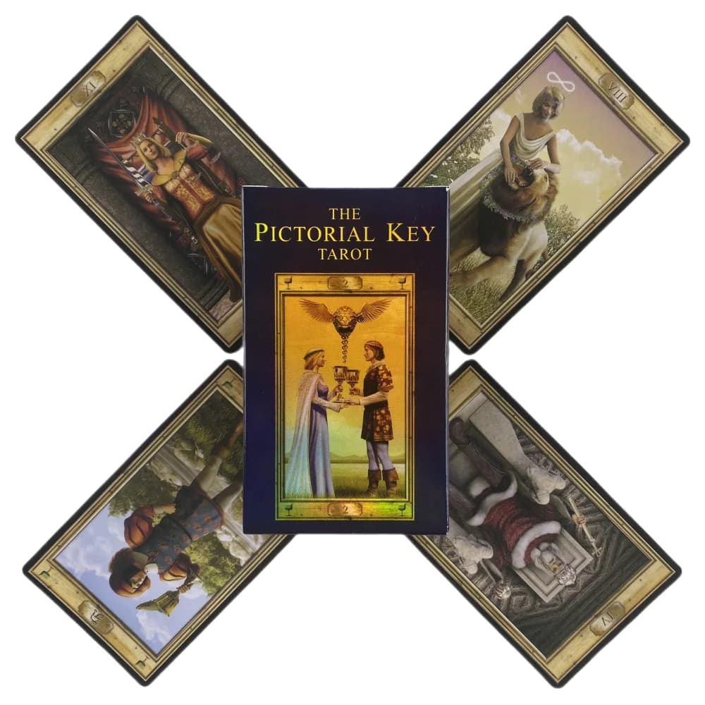 Le carte dei tarocchi della chiave pittorica A 78 Oracle English Visions Divination Edition Deck Borad Giocando a giochi