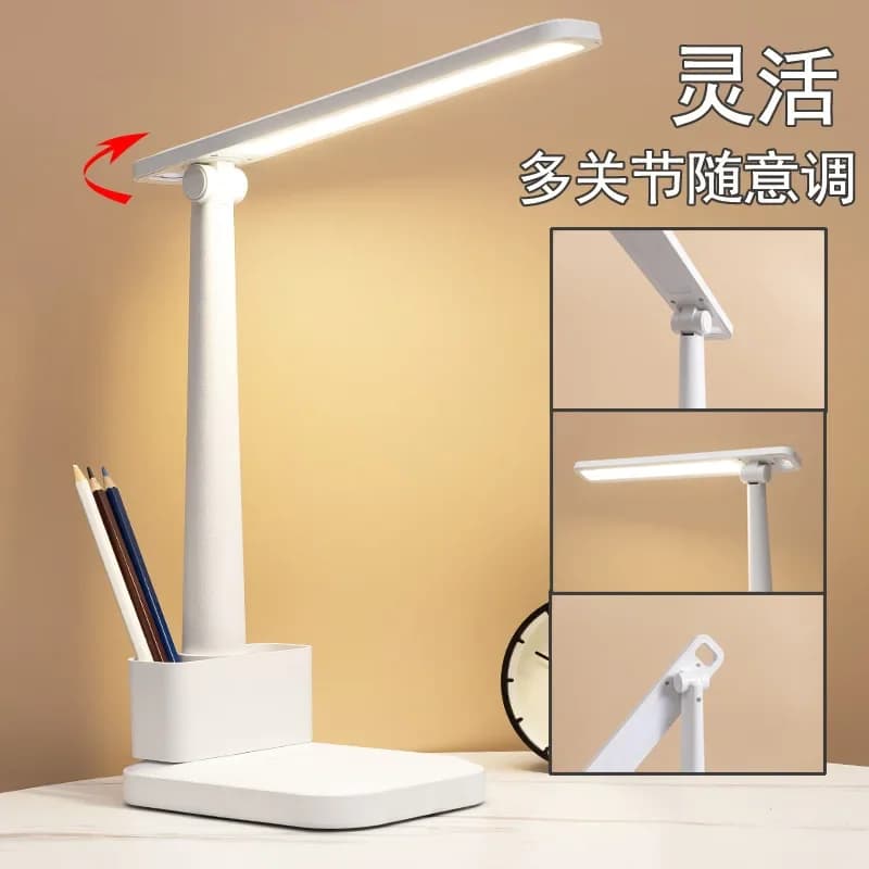 Lampada da tavolo pieghevole LED Dormitorio per bambini Protezione per gli occhi Lettura Lampada da tavolo ricaricabile Lampada da tavolo regalo per hotel
