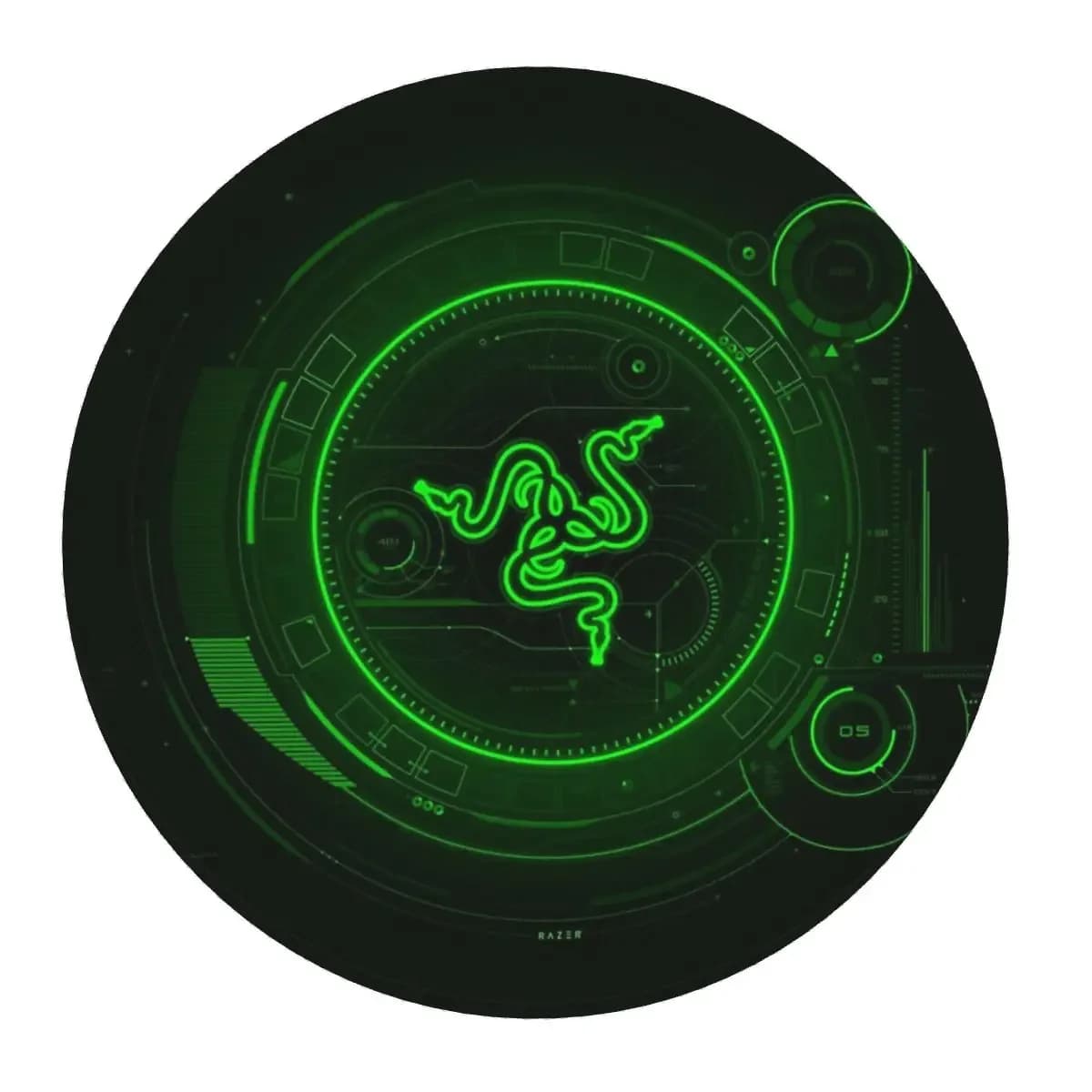 Razer Coasters Round Mouse Pad Computer Keyboard Mouse Mat Gaming Laptop Desk Mat Office Table Mats