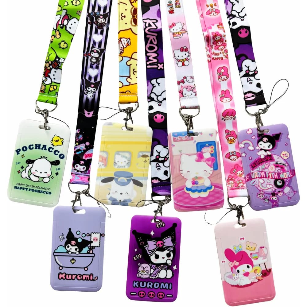 Vendita all'ingrosso Anime Movie Cordino per chiavi Catena Copertina della carta di credito Pass Cinghie con ciondoli per telefono cellulare Porta badge identificativo Accessori chiave