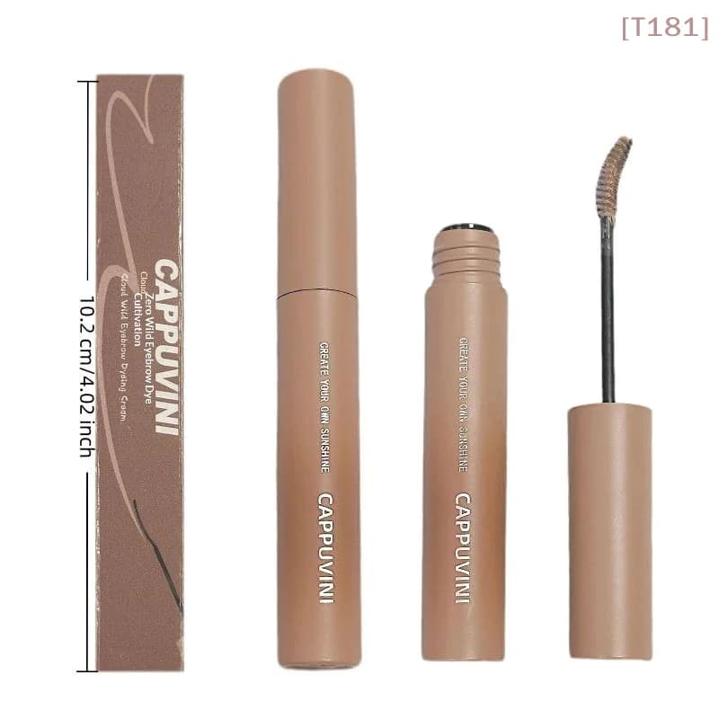 Cappuvini 3D Coloring Cream for Long Eyebrow Duration Brown Mascara Tinta Eyebrow Resistant to the Southor Volumizing Cream for Cosmetic Eyebrows