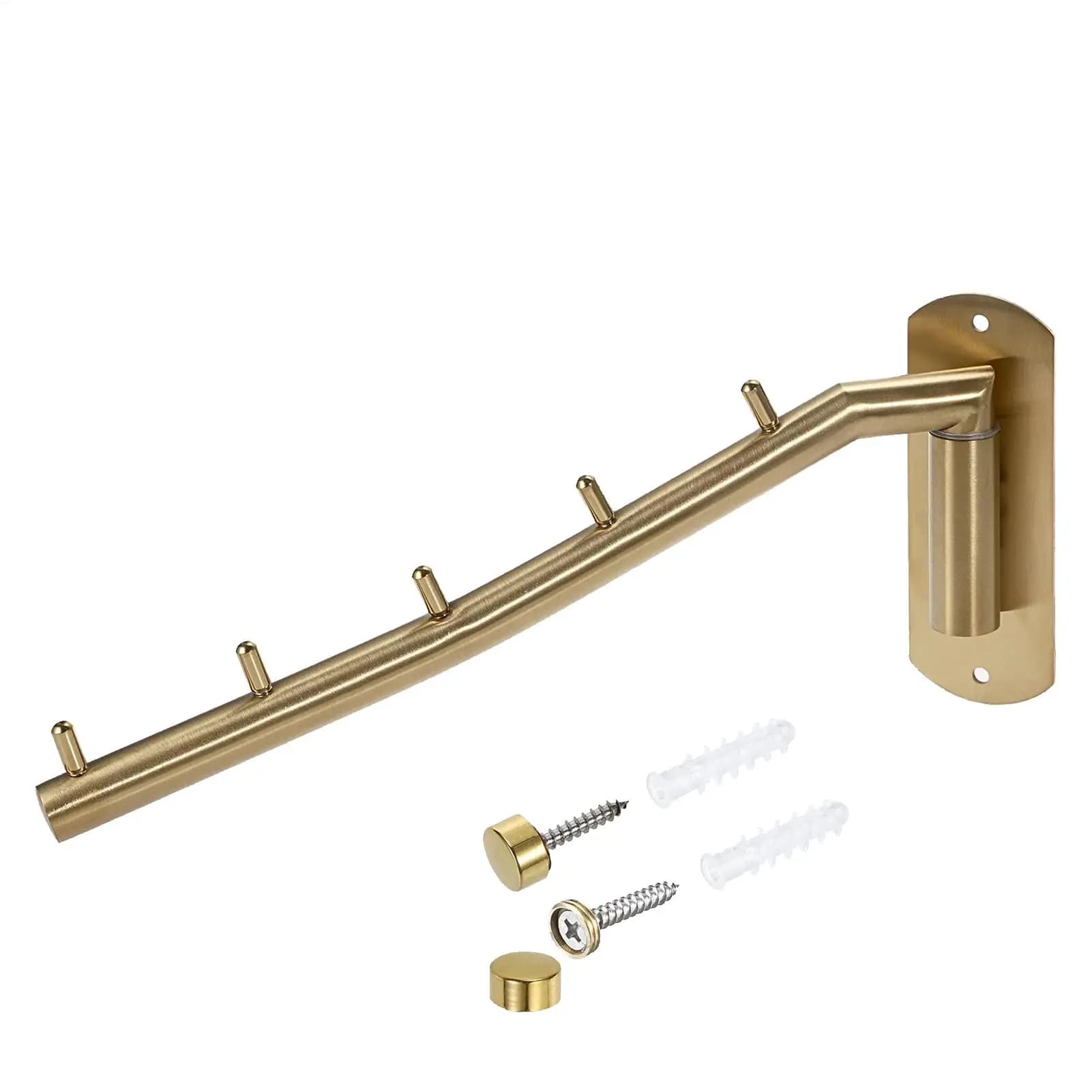 Wall Mounted Plant Holder Multi-Hook Space-Saving Bracket Heavy Duty Wall-Mounted Plant Holder For Baskets Bird Feeder Lantern