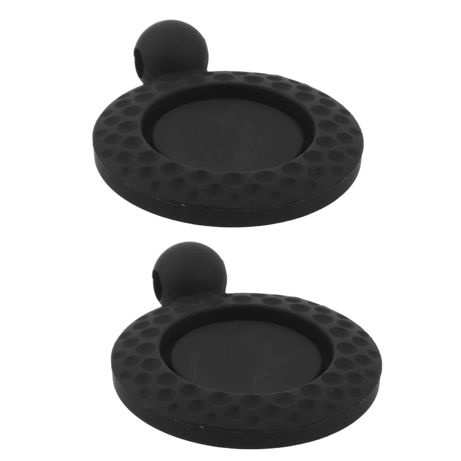 2 Pezzi Clip per Cappello in Silicone per Segnalatore di Posizione Pallina da Golf, Leggero, Rosso, Accessori per Allenamento