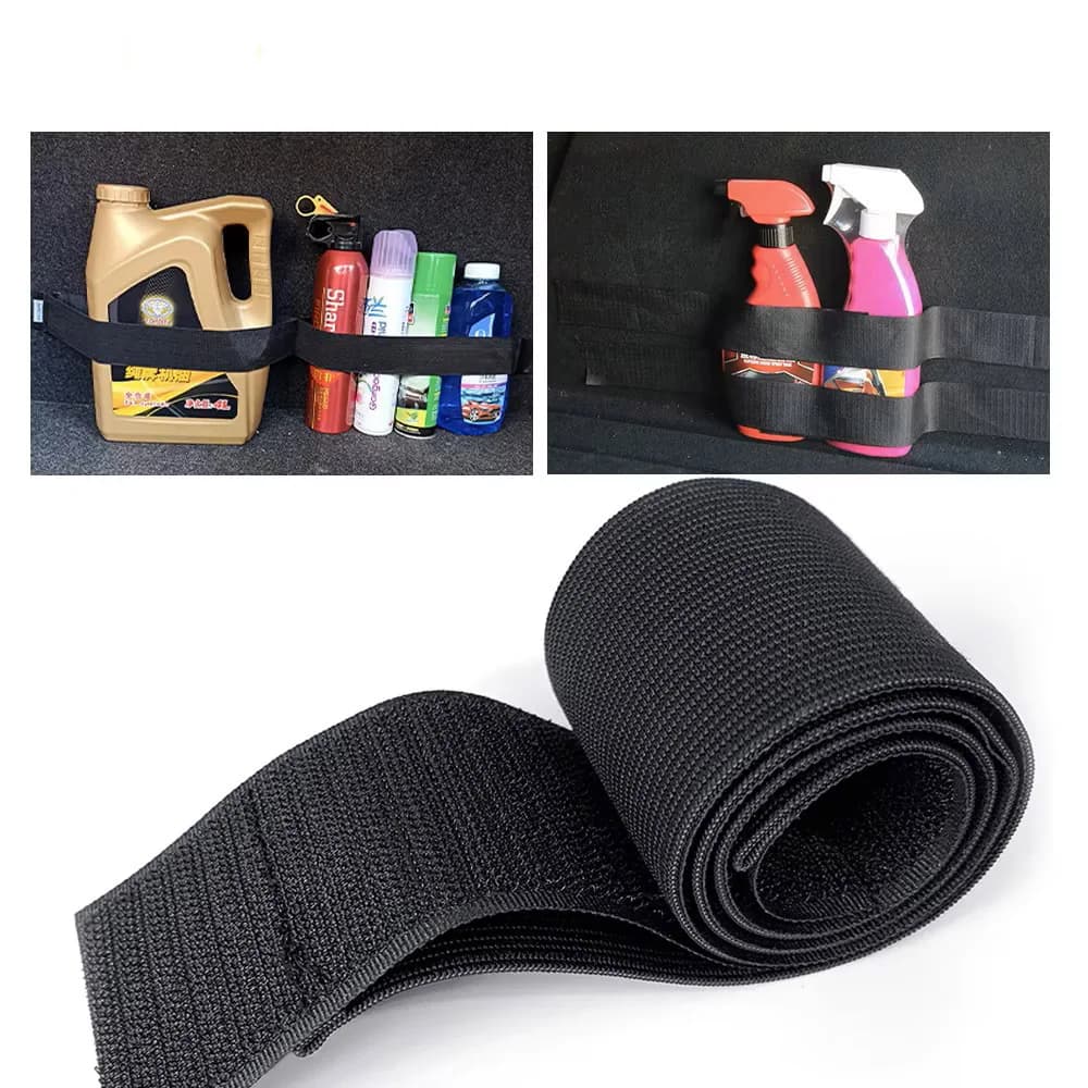 Cinghia in Velcro per Bagagliaio Auto, Fascia Regolabile in Nylon Misto, Cinghia Antiscivolo per Organizzazione Interni Veicolo