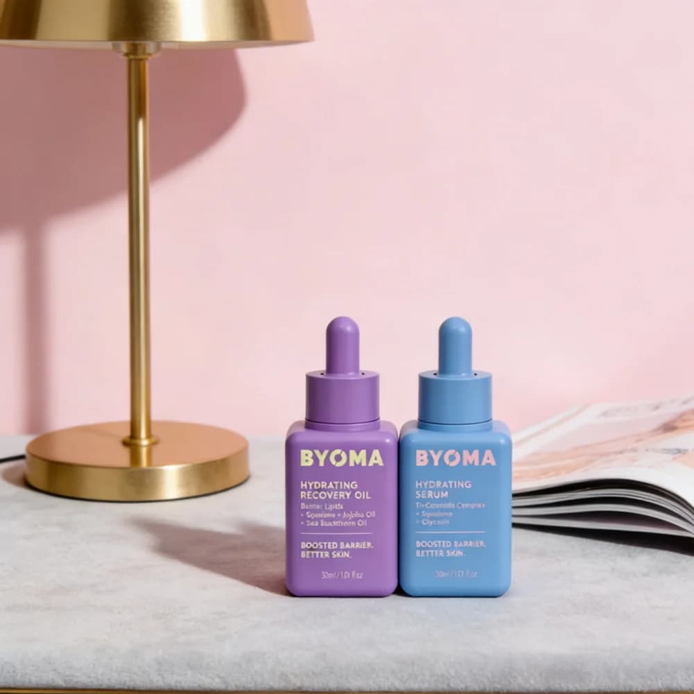 BYOMA Siero viso idratante ricco di olio essenziale vegetale naturale Linee antirughe Nutrizione profonda Essenc viso multieffetto