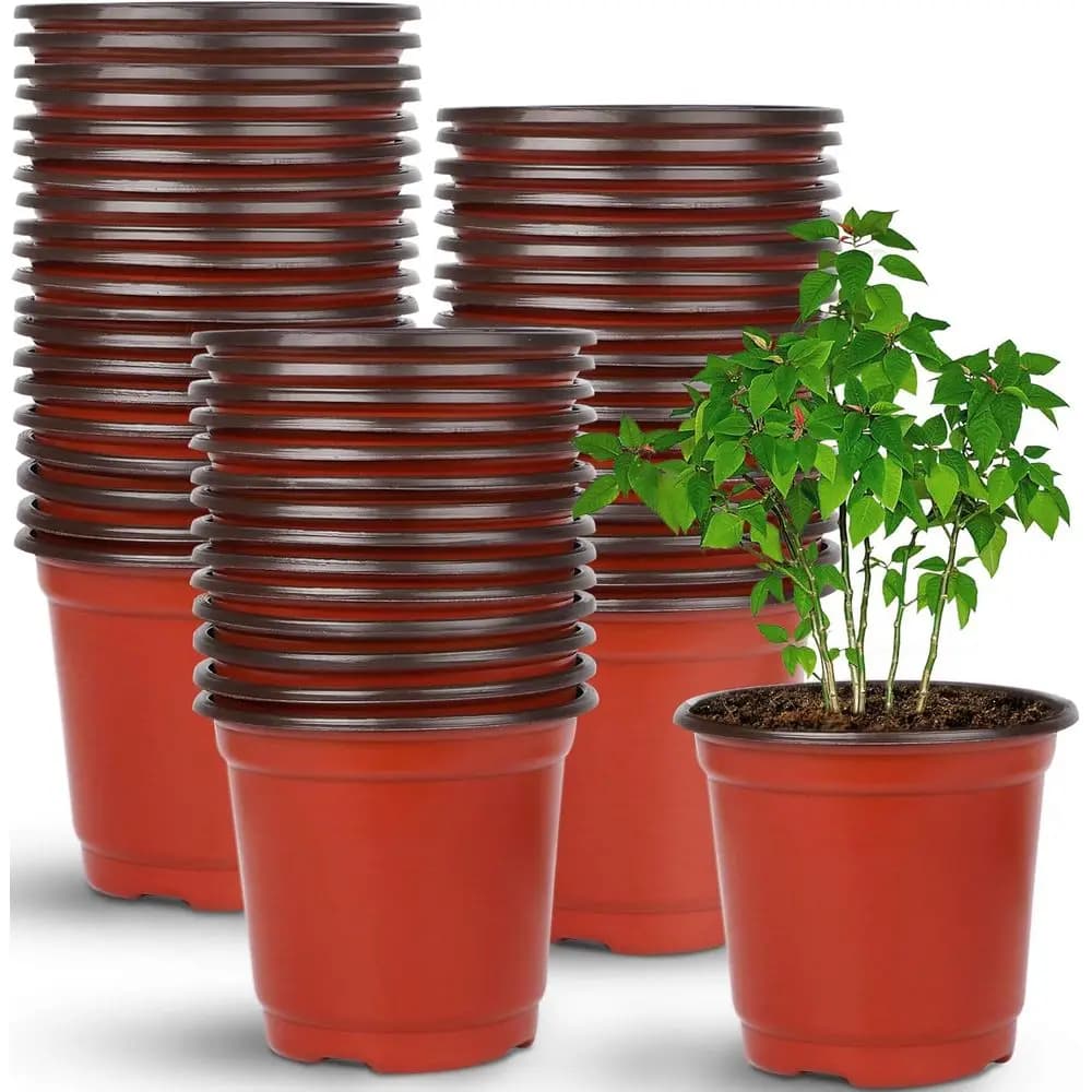 110-Count 4 Plastic Seedling Pots, Ideal for Indoor and Outdoor Planting