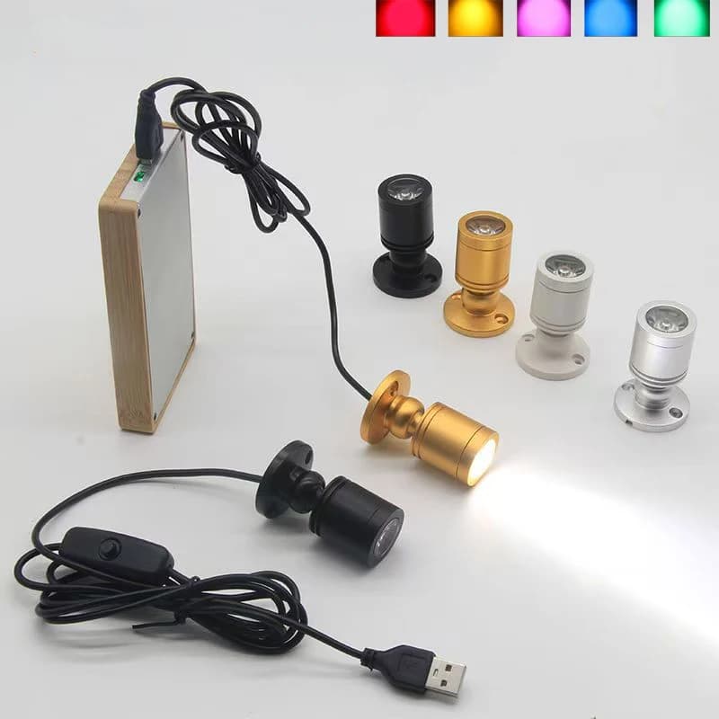 LED Wine Cabinets USB Mini Astigmatic Beam with Light Plug for Model Display Counters Garage Kit Display Boxes for shelves