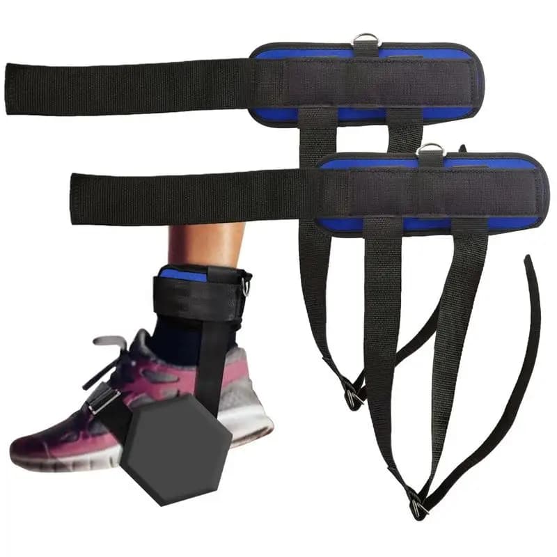 1 pair of ankle straps for feet handlebars ankle strap feet lifting weights straps for training adjustable shoes tool for fixing exercises