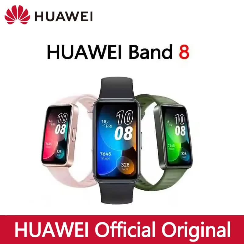 Nuovo originale HUAWEI Band 8 Smart Band All-day Ossigeno nel sangue 1.47 ''Schermo AMOLED Frequenza cardiaca Smartband 2 settimane di durata della batteria