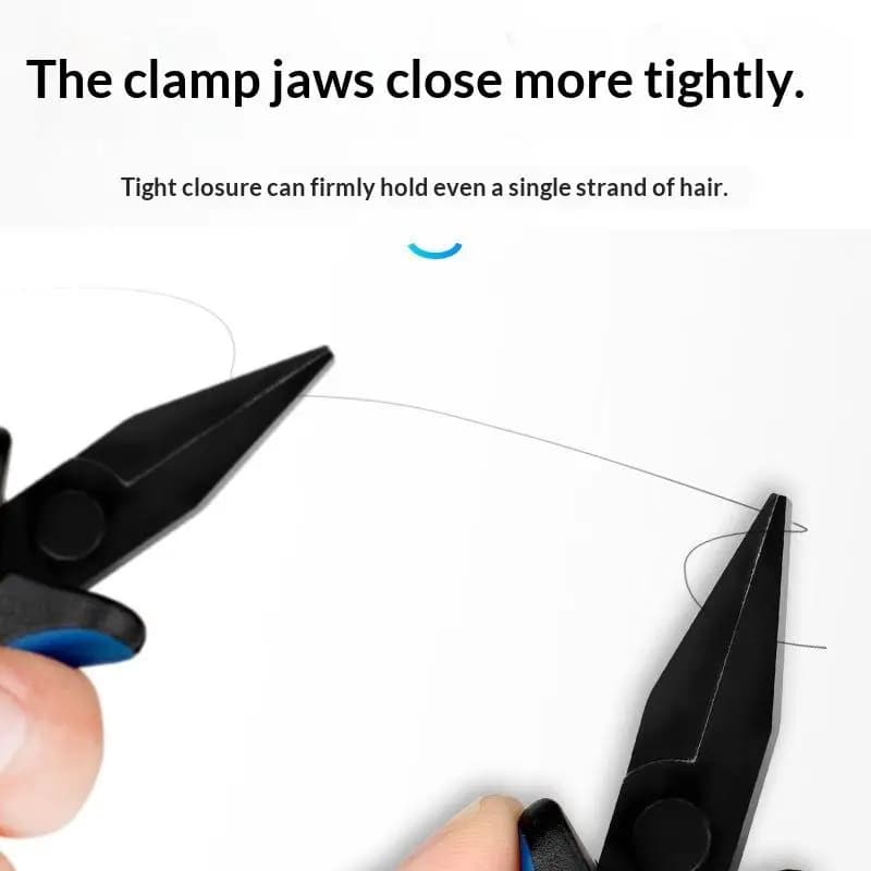 Flat Nose Pliers With Non Slip Grips DIY Hand Tie Hook Pliers Jewelry Cable Pliers Cable Pliers Dip Plastic Handle Tool Pliers