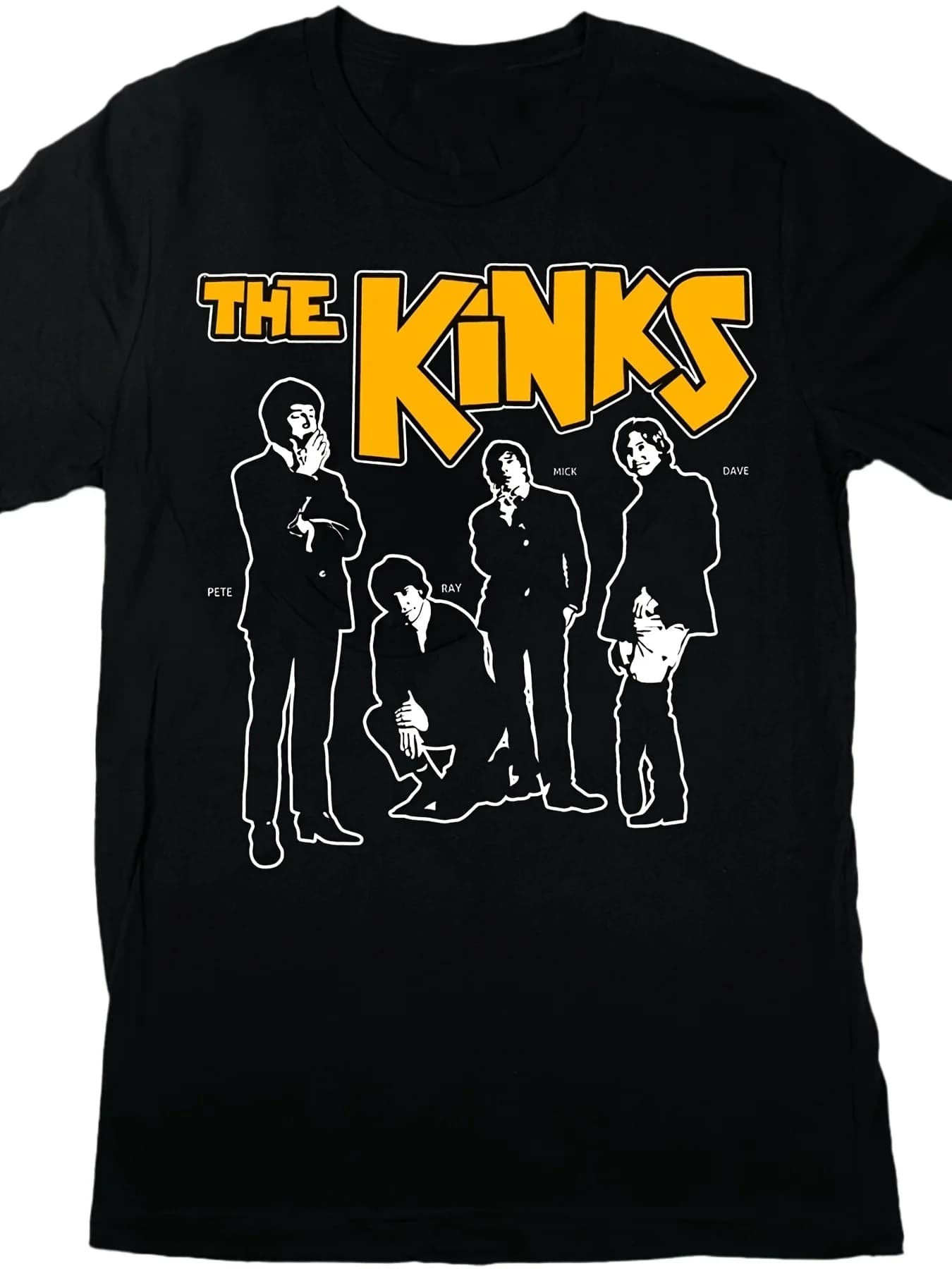 Men'S And Women'S The Kinks Band Print Unisex T-Shirt, Soft, This Everyday Essential Is Perfect for Comfortable Wear During Summer Outdoor Activities, Beach Outings, Workouts, And Leisure -