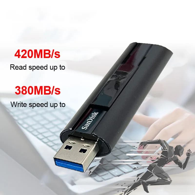 Unità flash a stato solido SanDisk Extreme PRO USB 3.2 128 GB 256 GB 512 GB 1 TB Pen Drive Fino a 420 MB/s Chiavetta USB SDCZ880 U Disk