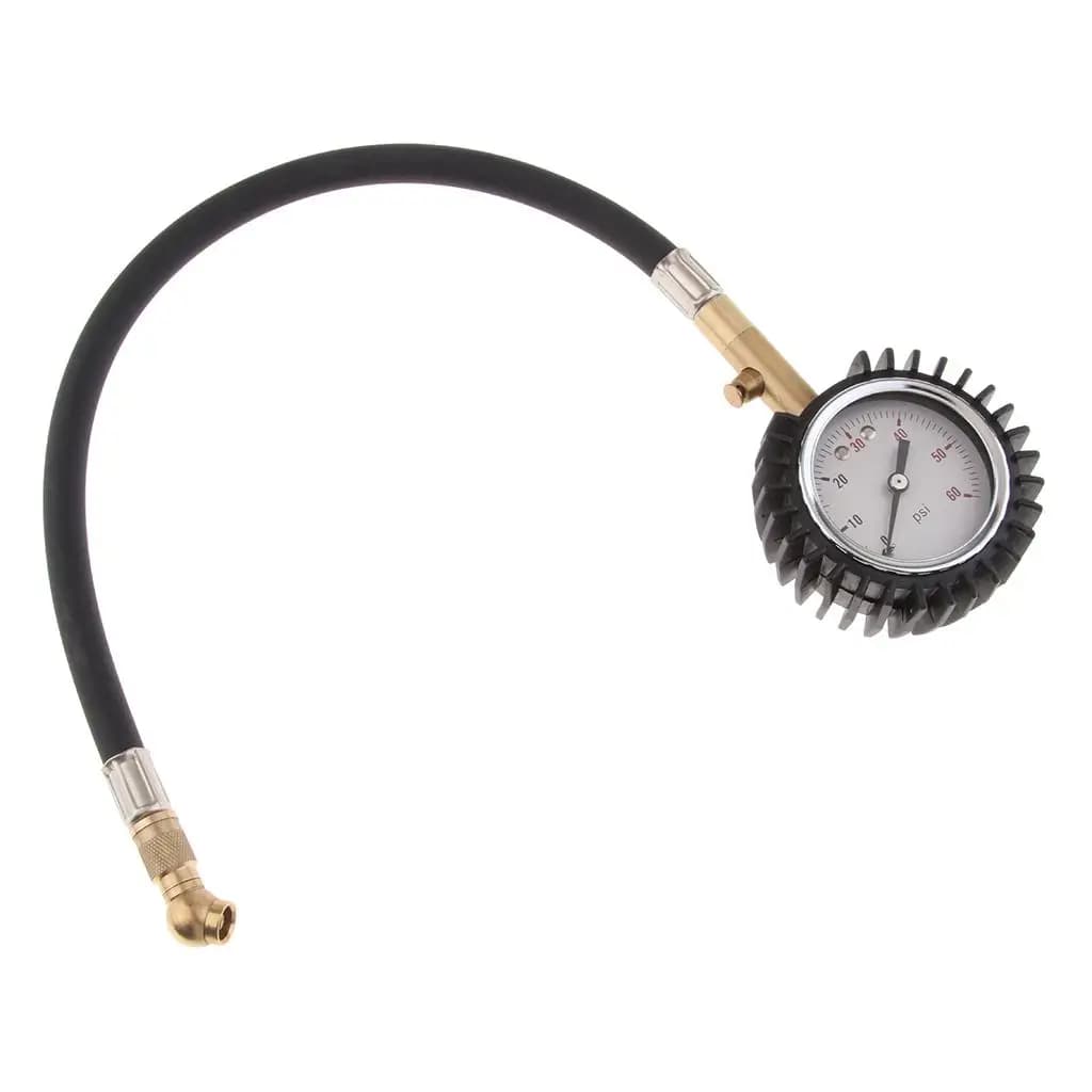 Manometro per pneumatici per gonfiaggio d'aria da 0-60 PSI universale per auto, camion, moto