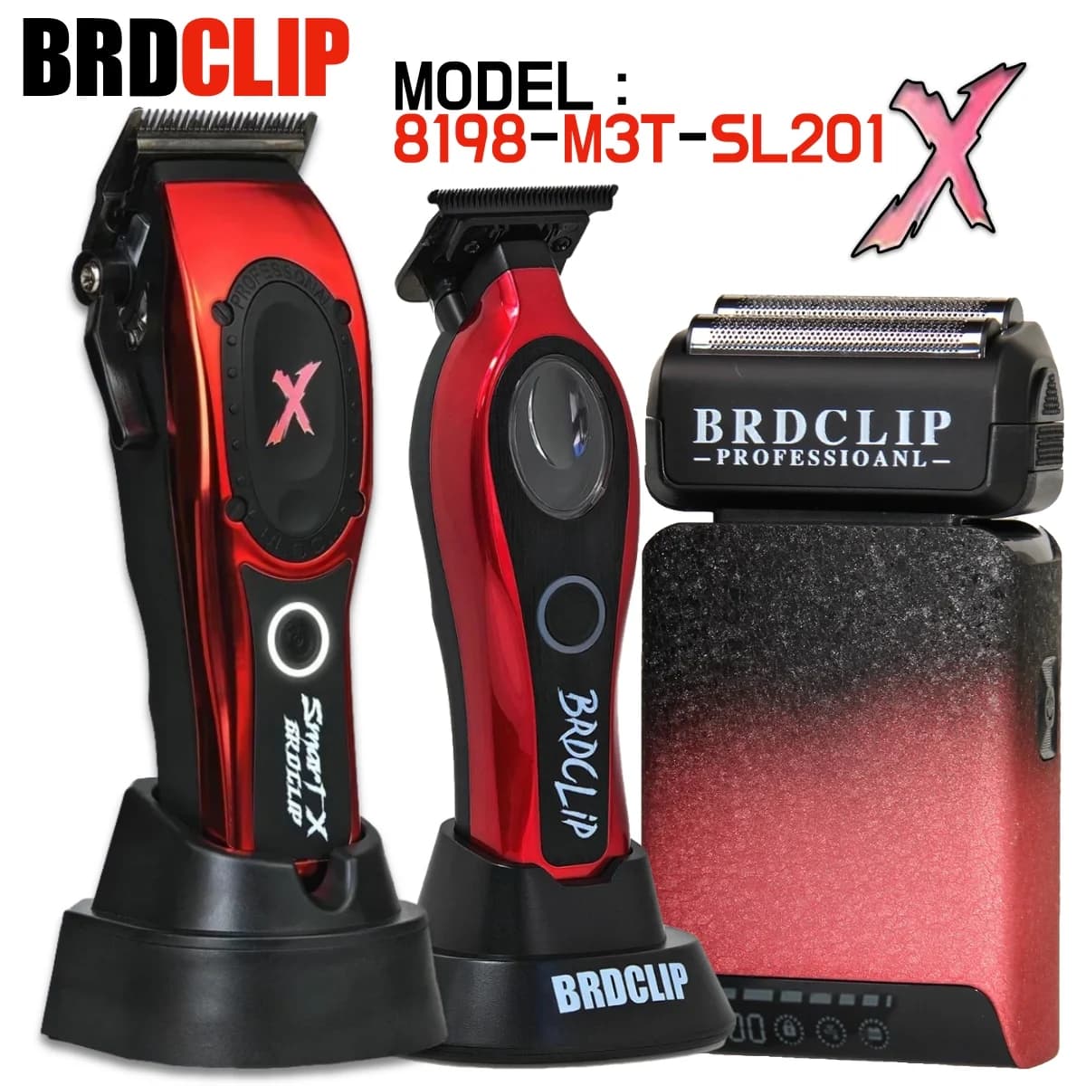 Professional electric haircut brushless motor 7200 rpm Haircut 7200 rpm Electric shaver 7500 rpm Set of barber machines