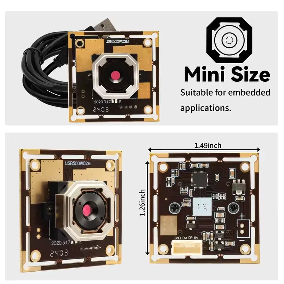 Modulo fotocamera USB ELP Webcam con messa a fuoco automatica da 5 MP OV5640 per PC portatile Raspberry PI Jetson Nano