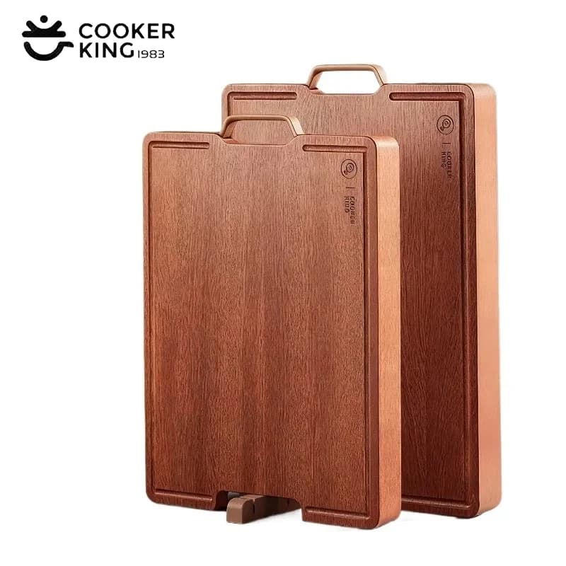 COOKER KinG Ebony wood cutting board with stone for sharpening Domestic Vertical Panel Anti Muff Extended Cutting Board for Vegetable Meat