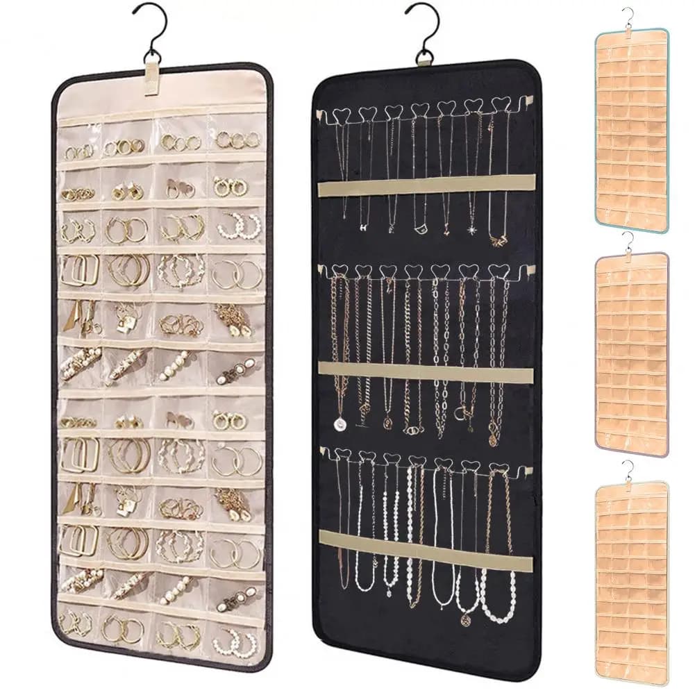 Multi-layer Jewelry Storage Rack Elegant Hanging Jewelry Organizer with Capacity for Necklaces Earrings Rings for Easy