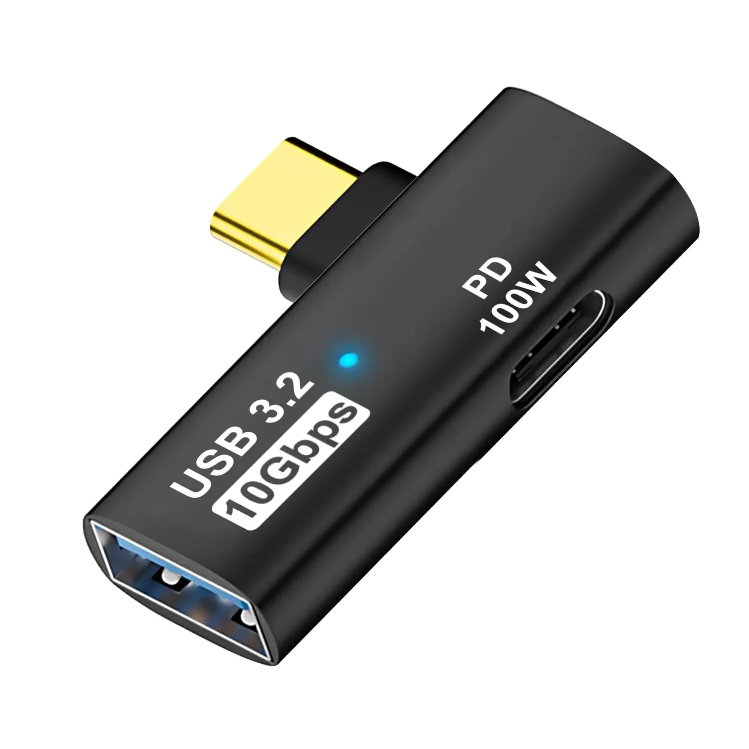 Adattatore USB C a USB 3.2 2-in-1 con porta di ricarica da 100W, convertitore OTG per telefono, Steam Deck, iPad, MacBook, non supporta video
