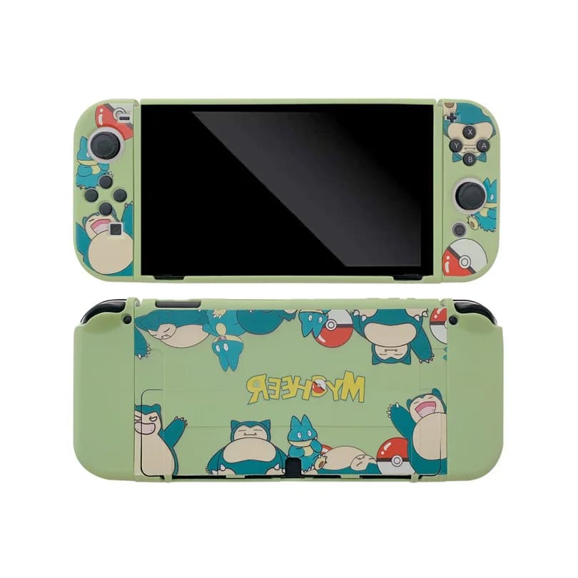 Pokemon Snorlax Custodia morbida Dock Station Cover Guscio protettivo per Nintendo Switch Oled Console Protezione in cristallo