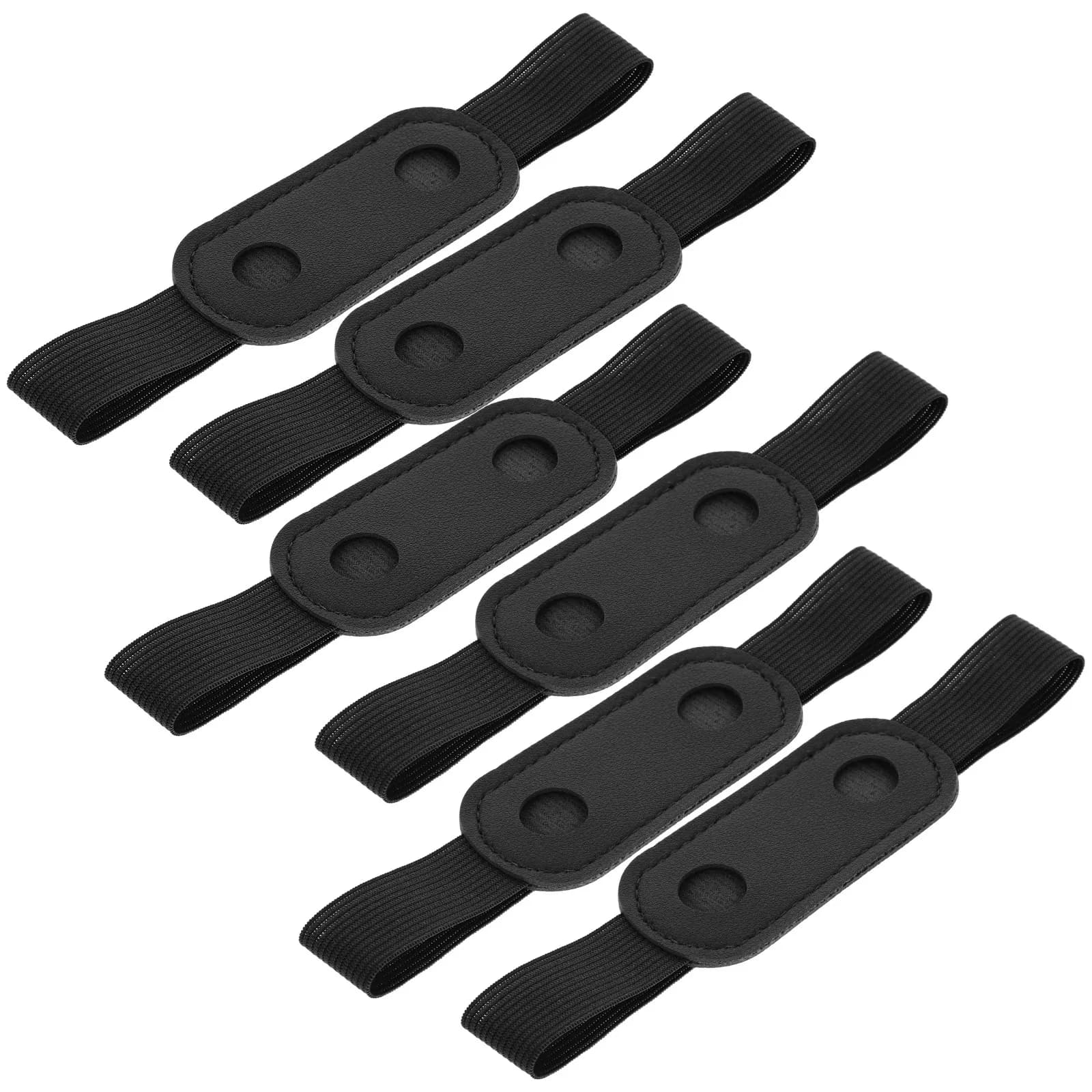 6Pcs Notebook Pen Holder with Elastic Strap Pen Sleeve Pouch for Journal Planner Tablet Fountain Ballpoint Pens PU Protective