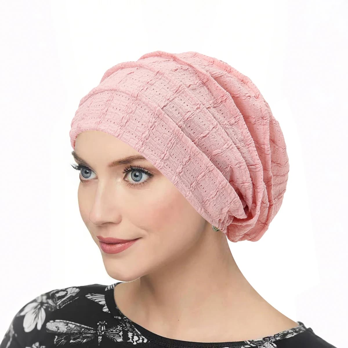 Ladies Solid Color Soft Stretch Beanie Chemo Cap Inner Hijabs Muslim Head Wraps Femme Wrap Head Turban Bonnet Turban Hat Headwear