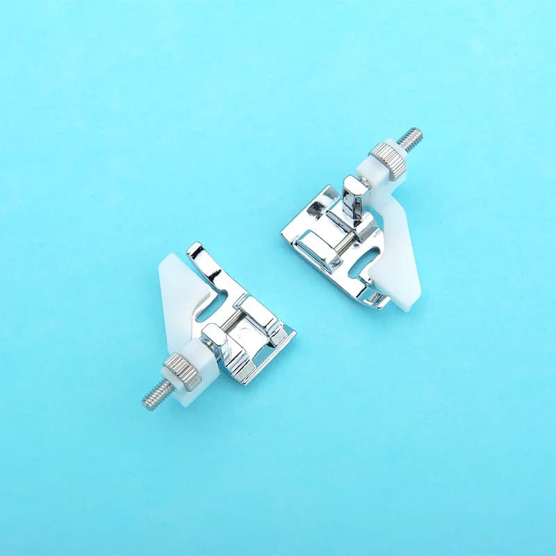 Folder for invisible hem/shearing, plastic sewing machine accessory for hidden sewing finishing on domestic machines