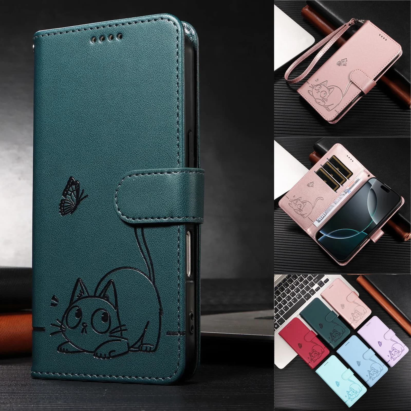 Portafoglio Flip magnetico con slot per schede Custodia in pelle con cavalletto per XiaoMi Poco X7 Pro X6 X5 X4 X3 GT NFC 5G Cover