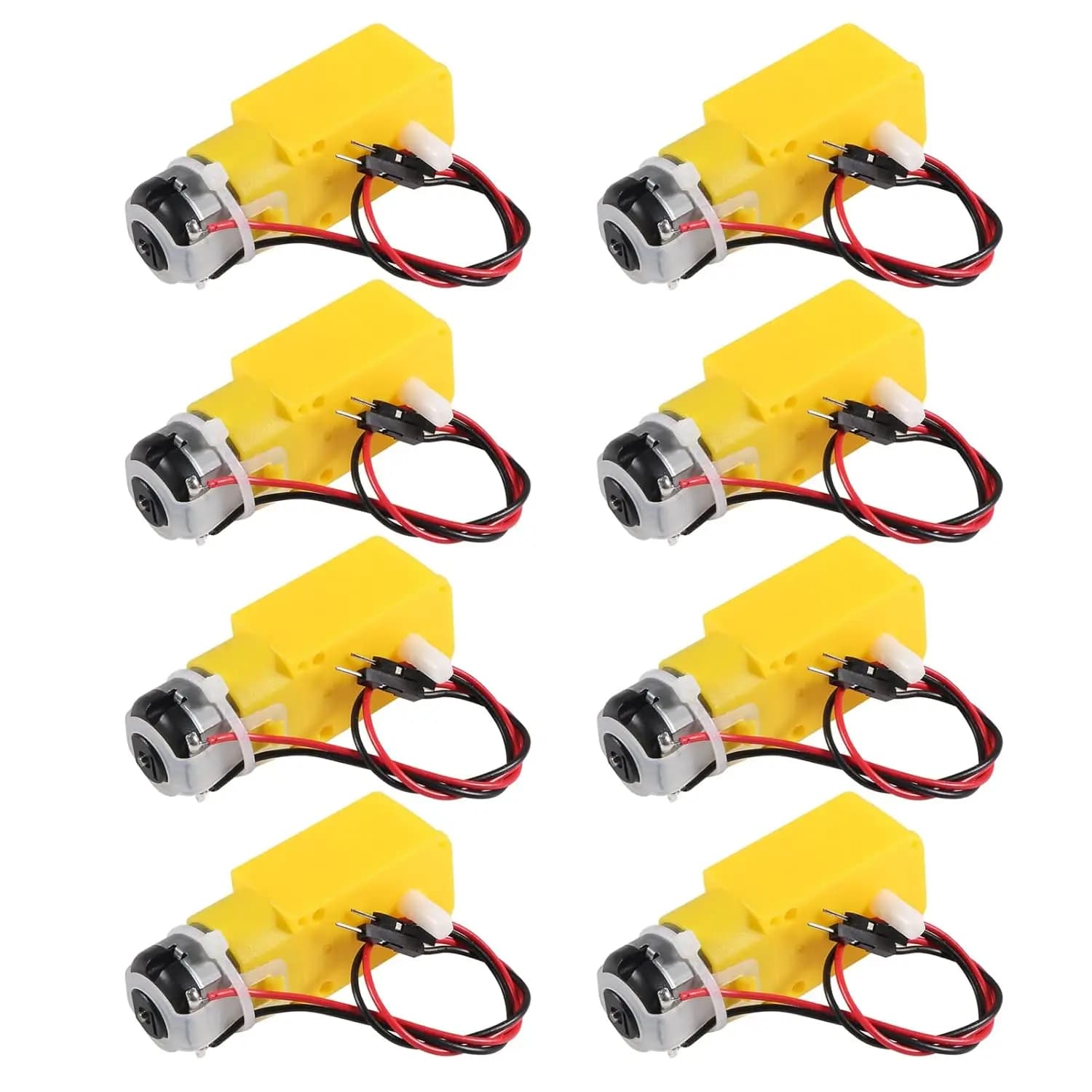 4/8 pz TT Motore Doppio DC 3-6 V Cambio Motore 200 RPM Rapporto 1:48 Motore Albero con Filo da 2.54mm per Arduino FAI DA TE Smart Car Robot