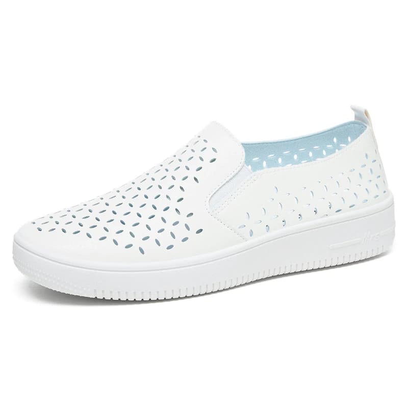 Fashion Women's Sneakers 2026 Summer Single Women Shoes Breathable Soft Flat Sole Casual White Sneakers For Ladies Breathable