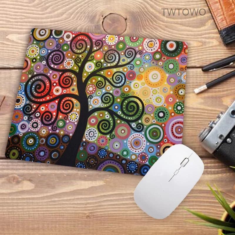 MousePad Gaming New Desk Mat Gamer Cartoon lovely kawaii Anime Beautiful Tree Art Office Decoration Home keyboard pad