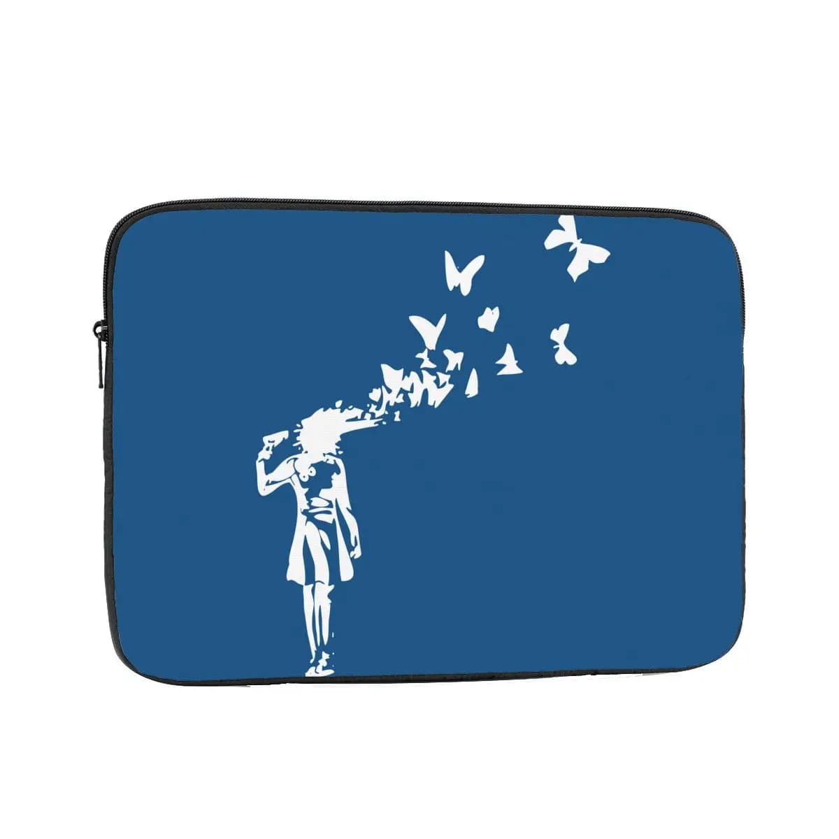 Banksy Butterfly Girl 10 12 13 15 17 pollici Borsa per laptop Custodia per notebook Custodia antiurto