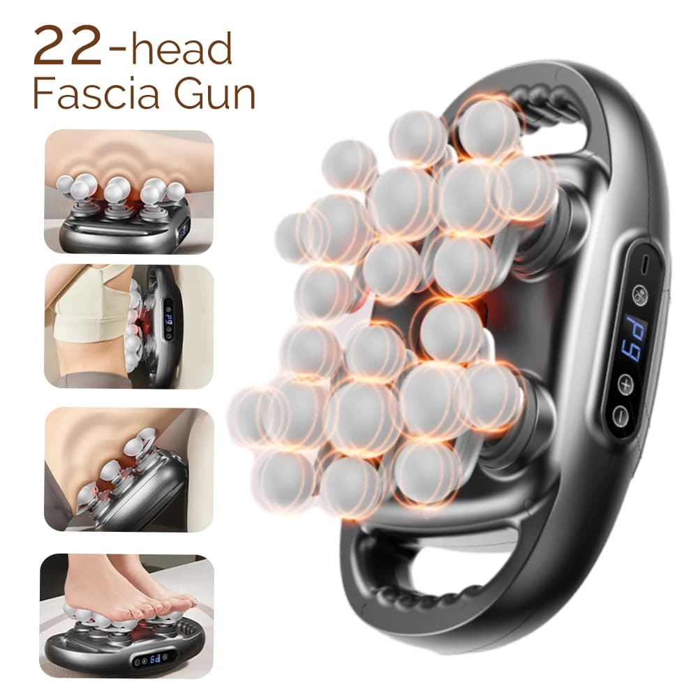 22 Head Band Gun Deep Fabric Massage Gun High-frequency Vibration Back Waist Collar Spalla Gamba Vitello Massage Massage